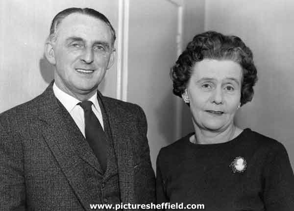 Alderman Harold Lambert and Mrs Lambert, Lord and Lady Mayoress,1967-68