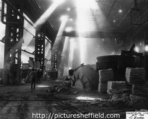 Foundry at Hadfield Co. Ltd., East Hecla Steelworks 