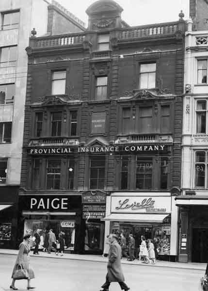Provincial Insurance Company, Winchester House, No.44 Fargate c.1960