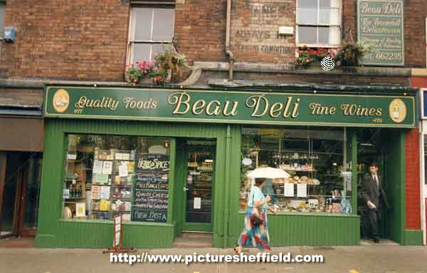 Beau Deli, delicatessen and wine shop, Glossop Road, Broomhill