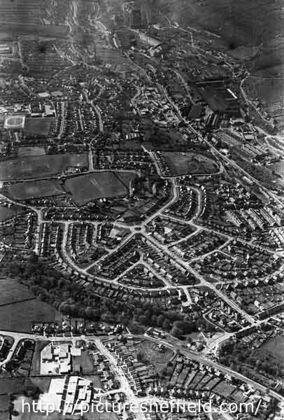 Aerial view of Stocksbridge