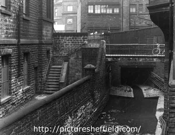 Culverting the River Porter for the widening of St. Mary's Gate, June 1956 - August 1958