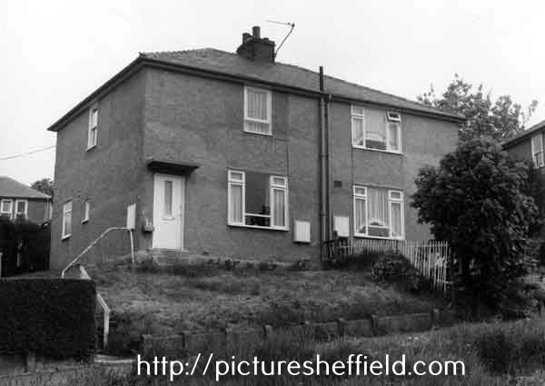 Council houses on the upper Manor Estate, unidentified road