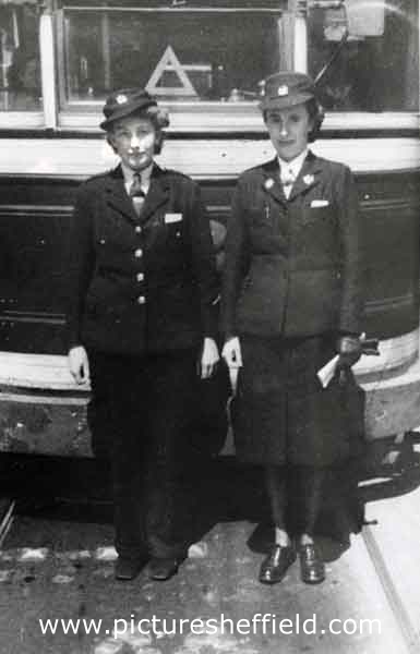 Tram crew during the Second World War