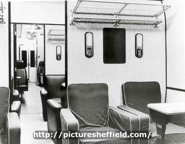 Gold Coast Railway, First and Second Class composite car interior built by Cravens Ltd., Acres Hill Lane, Darnall 