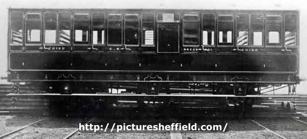 Third Class railway coach built by Craven and Tasker Ltd., rolling stock manufacturers, Staniforth Road, Darnall