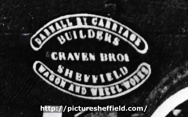 Name plaque for Darnall Railway Carriage built by Craven Brothers, Wagon and Wheel Works, Staniforth Road, Darnall 