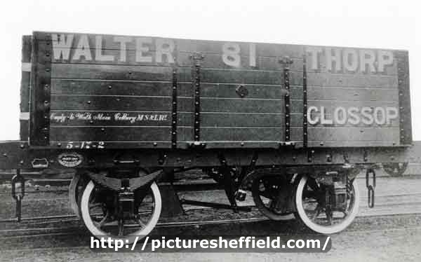 Coal wagon built by Craven and Tasker Ltd., rolling stock manufacturers, Staniforth Road, Darnall