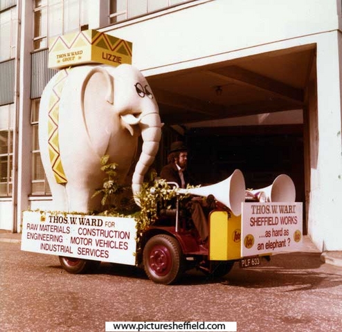 Thomas W. Ward float (Lizzie the elephant), Lord Mayor's Show