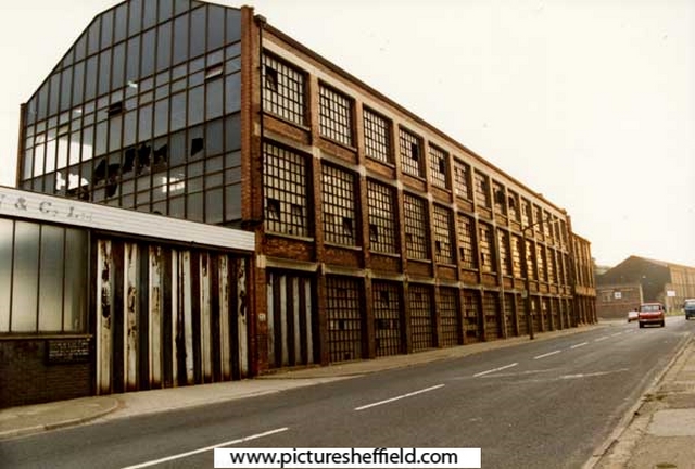 Derelict buildings of Sanderson Kayser Ltd., Carlisle Works, (formerly Kayser Ellison and Co. Ltd.), Carlisle Street East 