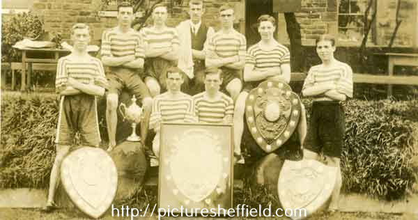 Sheffield United Harriers, 1912, winners of the Bradford Hospital Shield, Walkden Cup,York Shield, David Wade Shield and Little Horton Shield