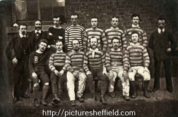 Unidentified football team [Sheffield United Harriers?]