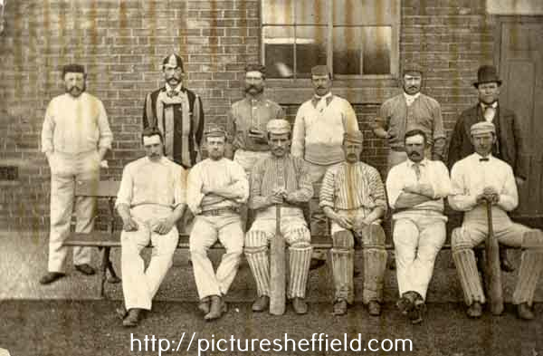 Unidentified cricket team  [Sheffield United Harriers?]