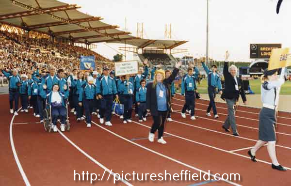Special Olympics opening ceremony, Don Valley Stadium, Attercliffe
