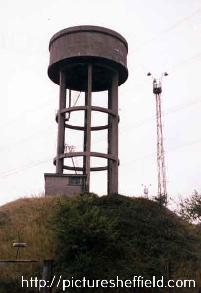 Derelict water tower at Tinsley Marshalling Yard, Wood Lane
