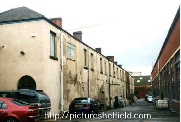 Rear of former offices of Ibbotson Brothers and Co. Ltd., merchants and manufacturers, Globe Steel Works, Alma Street