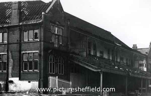 Demolition of old Pavilion, Bramall Lane Cricket Ground
