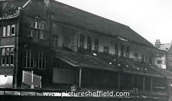 Demolition of old Pavilion, Bramall Lane Cricket Ground