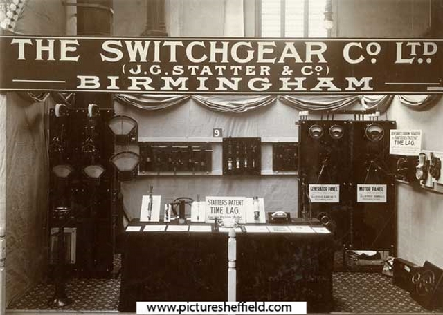 The Switchgear Co. Ltd stand, Electrical Exhibition, Corn Exchange, London