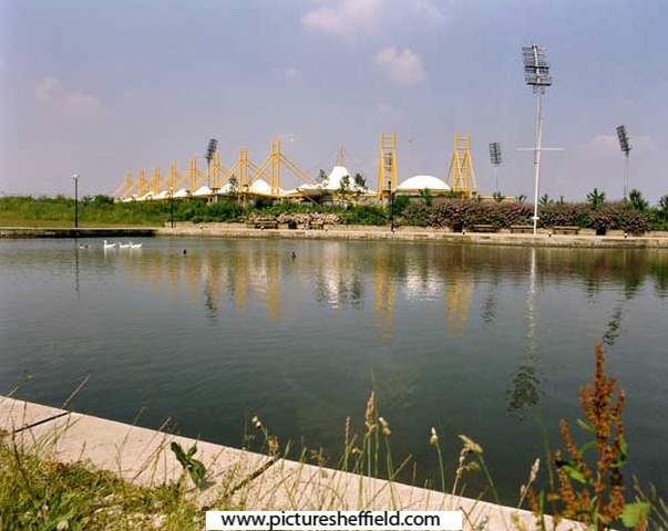 Don Valley Stadium from the Sheffield Canal 