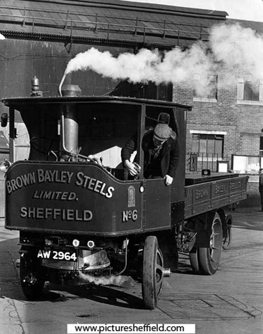 Brown Bayley Steels Ltd steam lorry