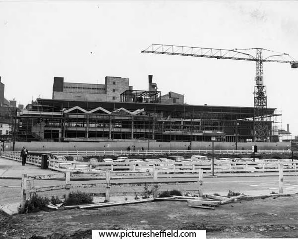 The Sheaf Market under construction, 23 April 1972