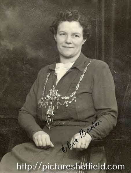 Mrs Olive Barton, Lady Mayoress, 1949-1950
