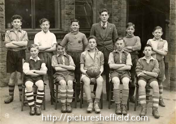 Mac Millard in football team Greystones School, Greystones Road
