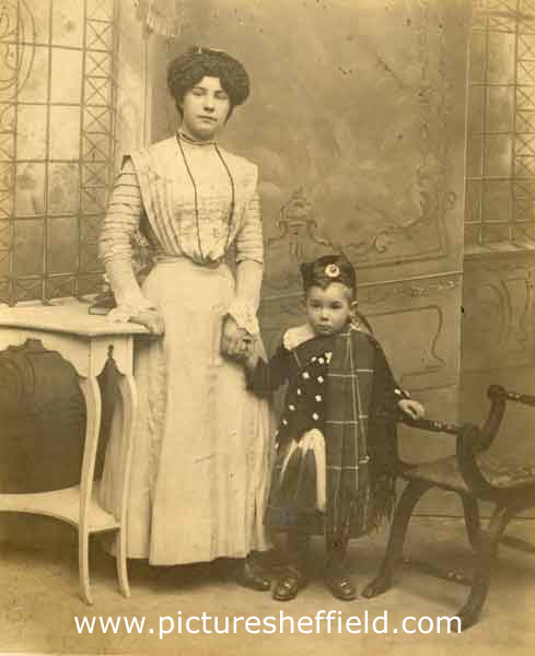 Nellie Goddard (later Rodgers) and her son Peter Cockburn