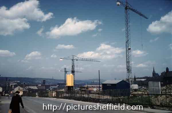 Construction of Park Hill flats on South Street