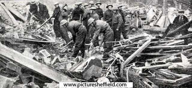 Sheffield Blitz - Sheffield could take it as well as London - in The War Illustrated No. 71, 10 Jan 1941 
