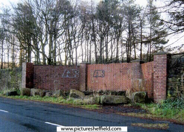 Prisoner of War Camp 17 (World War 2), Redmires Road. Main gate, blocked up.