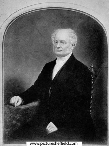 Francis Newton (d.1864), Director of Sheffield Banking Company (from a miniature in the possession of Francis Newton and Sons Ltd). Master Cutler, 1844 - 1845