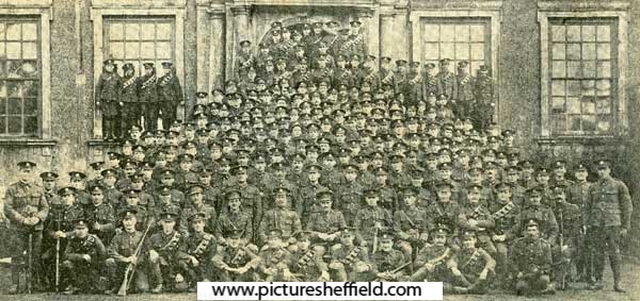 Officers and men of West Riding Divisional (Sheffield) Royal Engineers (T)