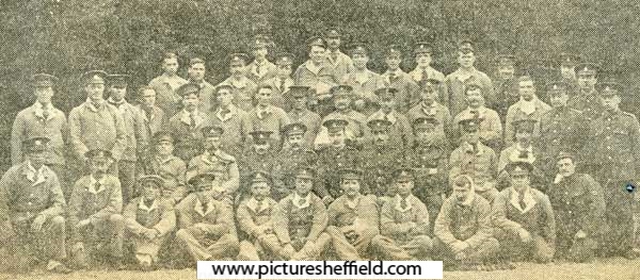 Group of sick soldiers at Hillsborough Military Hospital, Sheffield