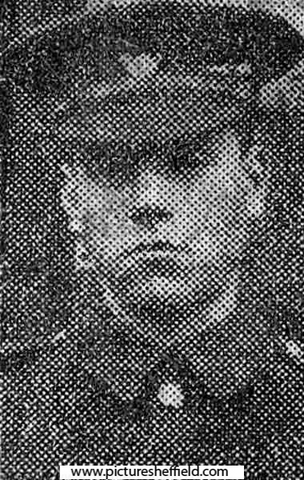 Private John Ryan, King's Own Yorkshire Light Infantry (KOYLI), Morpeth Street, Sheffield, killed