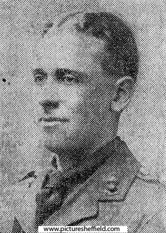 Lt. Joseph Henry Parkin, Royal Engineers, only son of late Councillor J. H. and Mrs Parkin, of Greenhill Lane, Riddings (Alfreton), killed in action