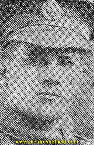 Private Arnold Bell, York and Lancaster Regiment, of Deep Pits Farm, Sheffield, killed