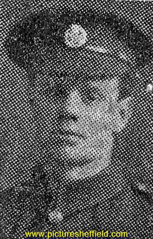 Private Wilfred Hampson, Northumberland Fusiliers, Hodgson Street, Sheffield, died of wounds