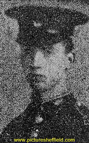 Private F. Broomhead, King's Own Yorkshire Light Infantry (KOYLI), Brunswick Road, Sheffield, killed