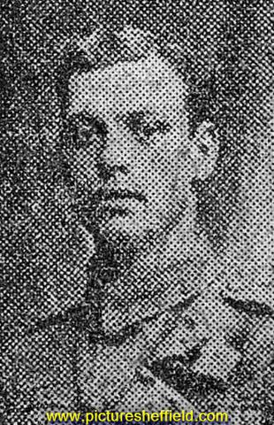 Driver A. Jackson, Machine Gun Corps, Brightside, Sheffield awarded Medaille Militaire, now in hospital suffering from gas poisoning