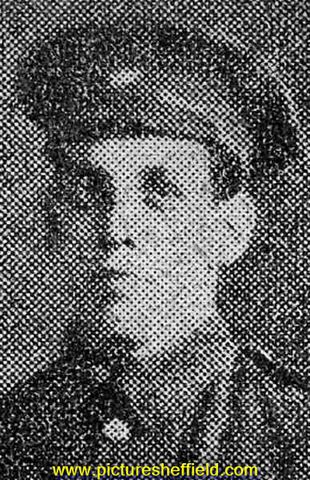 Private S. Saywell, died of wounds, Napier Street, Sheffield, wounded