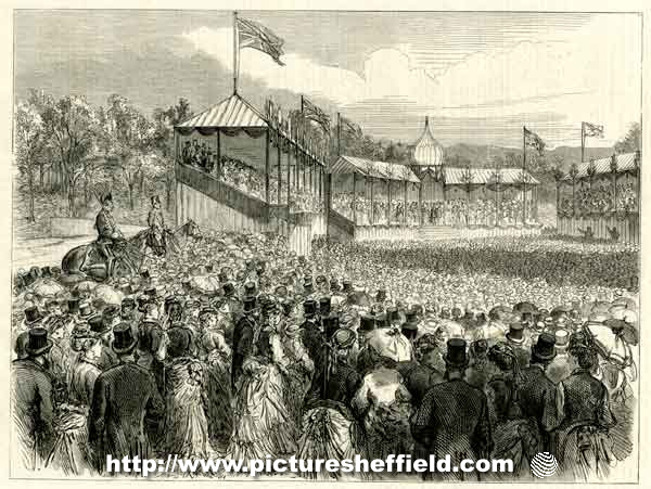 The royal visit to Sheffield - the Prince and Princess of Wales declaring Firth Park open to the public