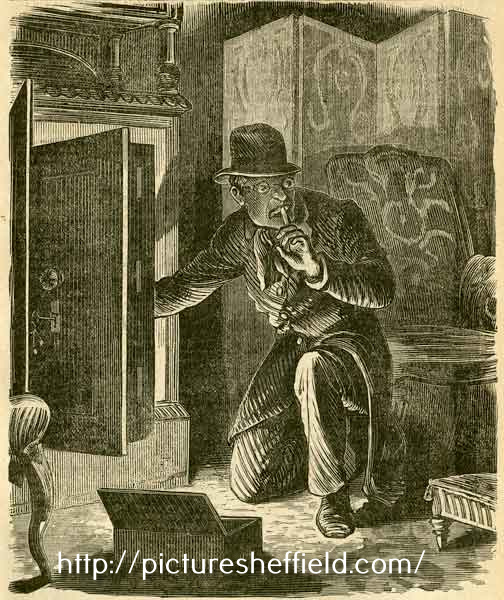 Charles Peace or The Adventures of a Notorious Burglar: Peace turned the key and the massive door of the safe swung open