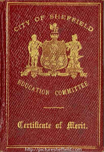 City of Sheffield Education Committee Certificate of Merit