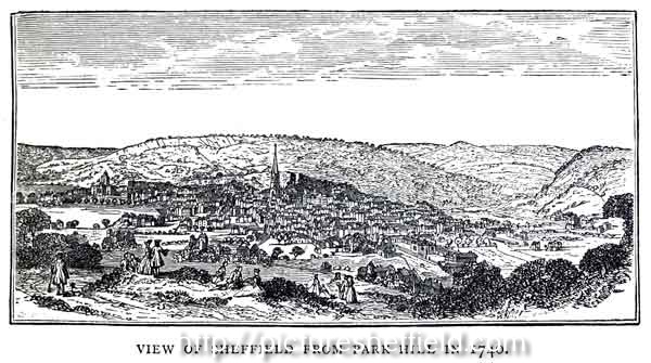 View of Sheffield, 1740