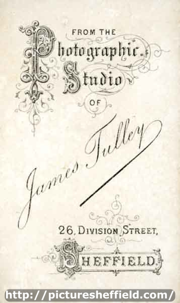 Carte de Visite by James Tulley, 26 Division Street