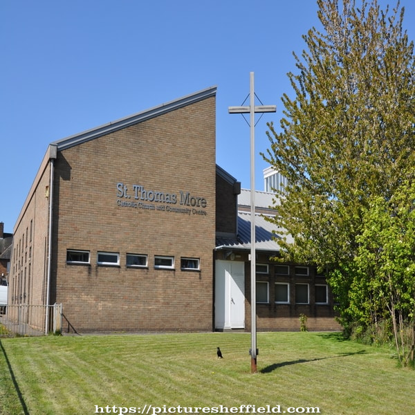 St. Thomas More's Catholic Church and Centre, Margetson Road (from Wordsworth Avenue)