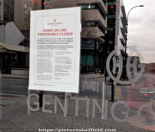 Covid-19 pandemic closure notice: Genting Casino, Arundel Gate