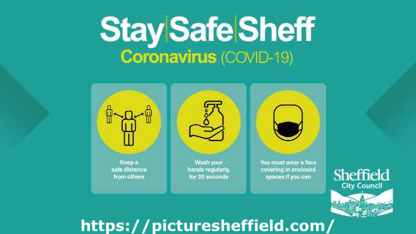 Covid-19 pandemic: Sheffield City Council graphic - Stay Safe Sheff 